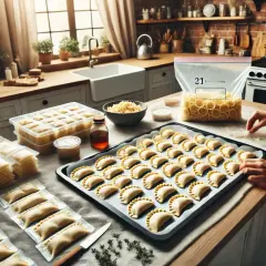 Mrożenie pierogów: Jak uniknąć sklejania i zachować smak?