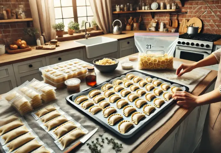 Mrożenie pierogów: Jak uniknąć sklejania i zachować smak?