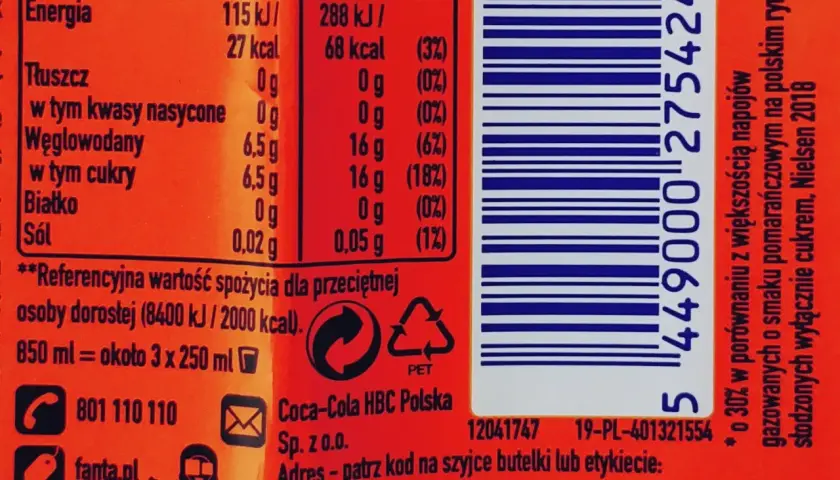 Fanta: Ile cukru? Zaskakująca prawda po reformulacji.