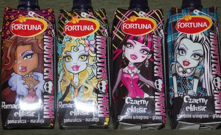 Napoje Fortuna Monster High: Bezpieczne dla dzieci? Skład, smaki, ceny!