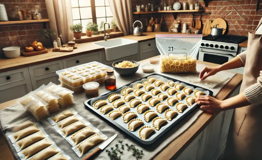 Mrożenie pierogów: Jak uniknąć sklejania i zachować smak?