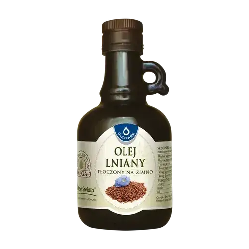 zdrowe tłuszcze olej lniany oliwa z oliwek
