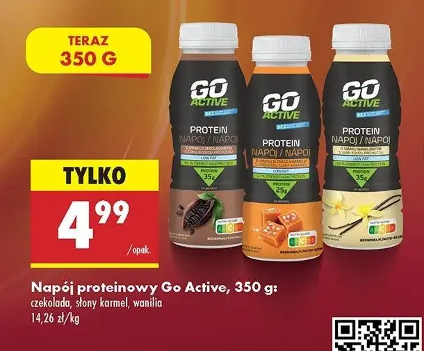 biedronka nap&oacute;j proteinowy go active promocja